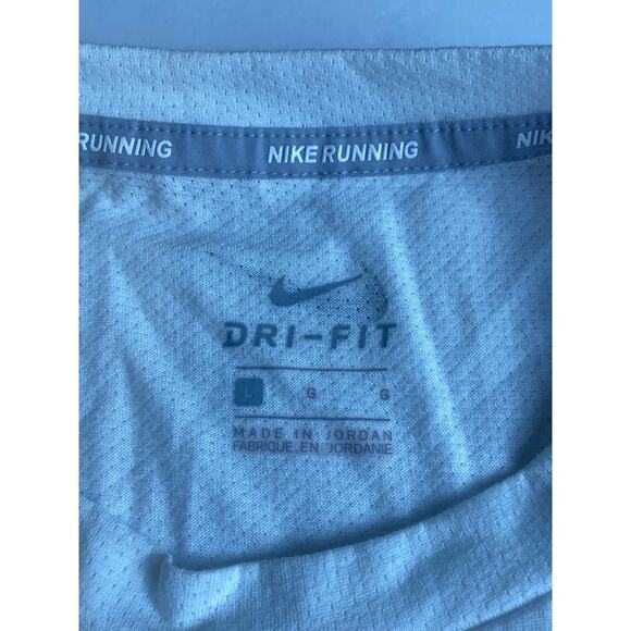 Nike Dri Fit White Just Do It Miler JDI Running Tank Top Women's Size Large - Picture 8 of 8